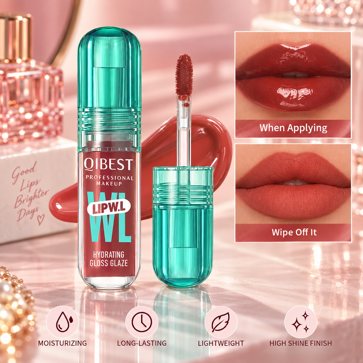 ✧ Mirror-Shine Moisturizing Lip Gloss