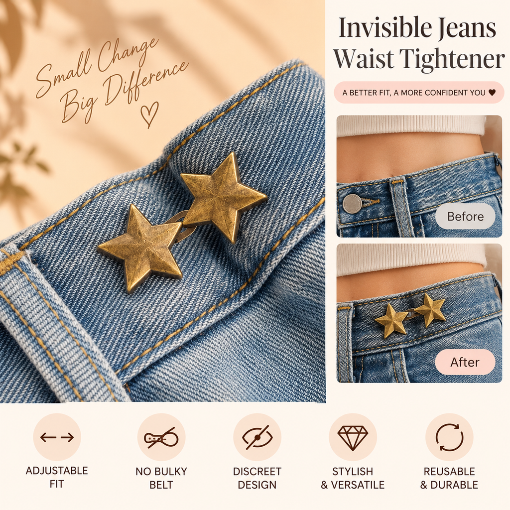 ✧ Adjustable Invisible Jeans Waist Tightener