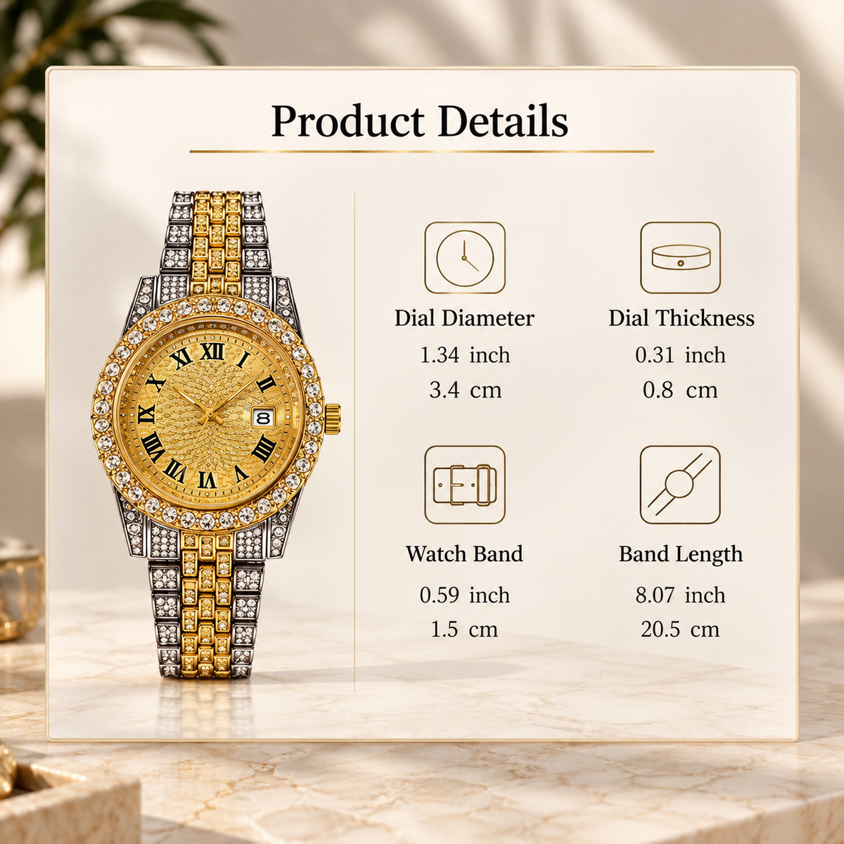 ✧ Rhinestone Quartz Watch