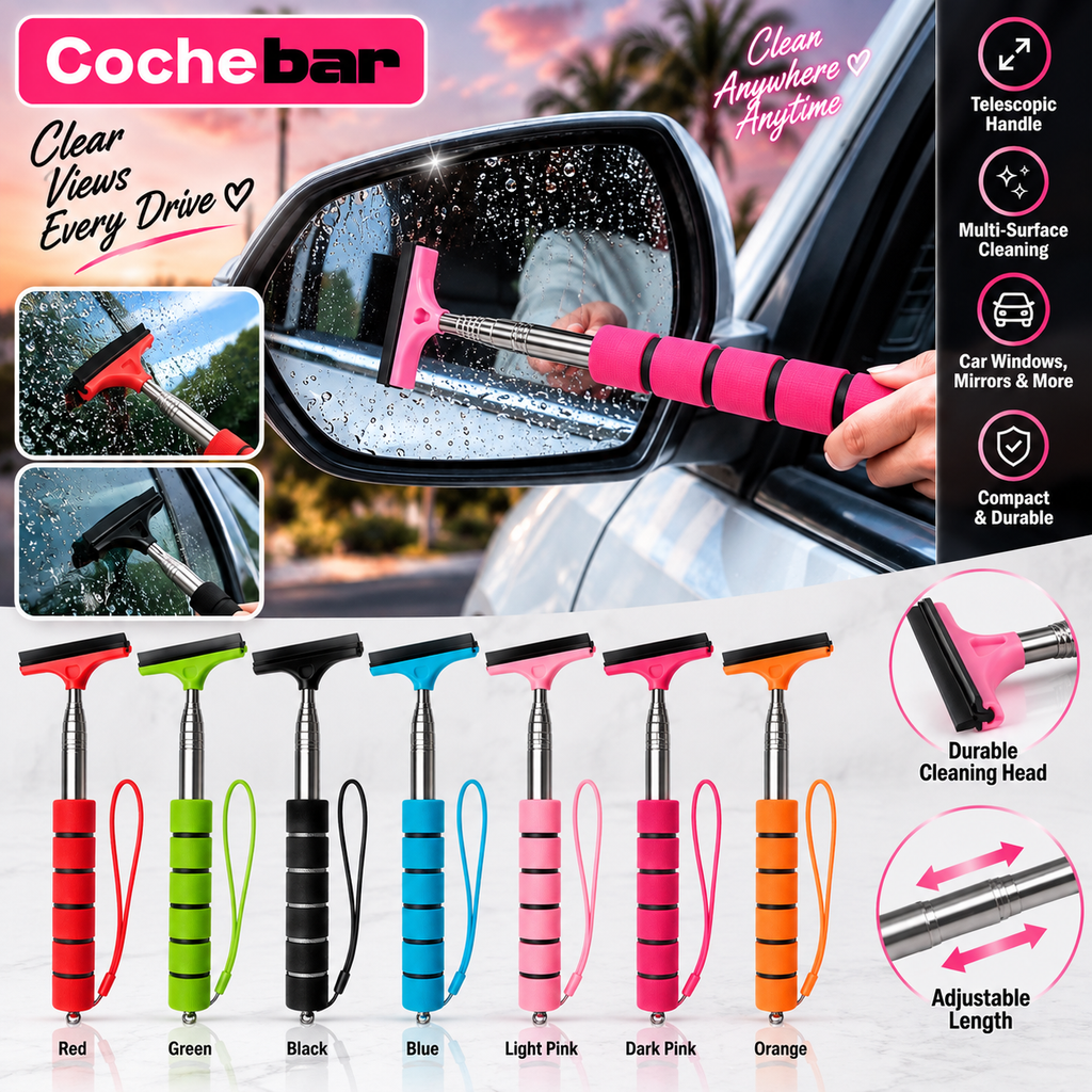 🧽 Telescopic Car Windshield & Rearview Mirror Cleaning Wiper