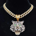 ☆ Rhinestone Tiger Pendant & Chain Options