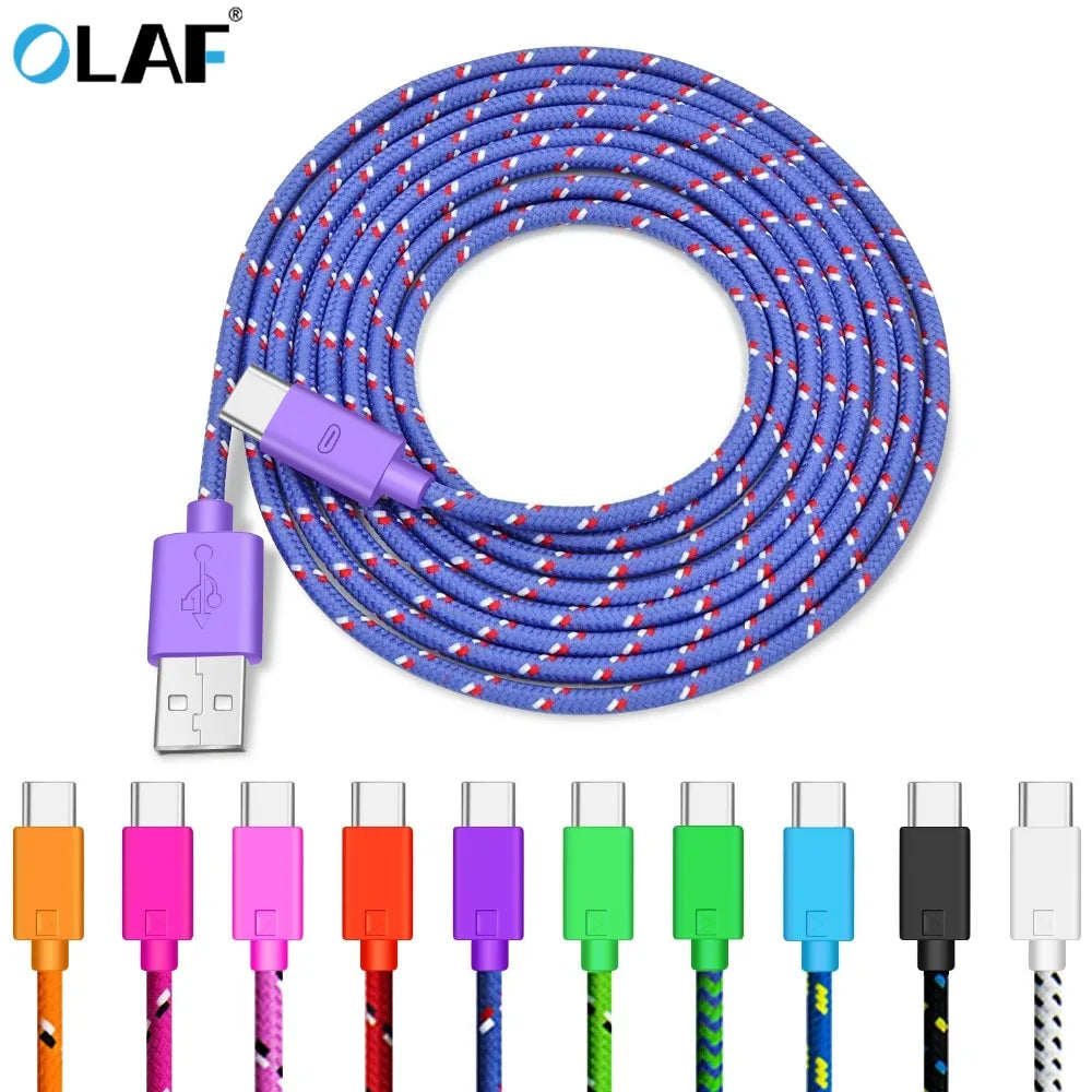 ⟡ Braided USB-C Charging Cable