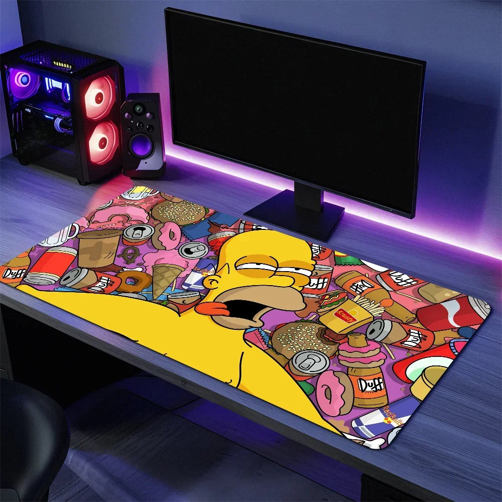 🎮 Cartoon Simpsons Gaming Mouse Pad