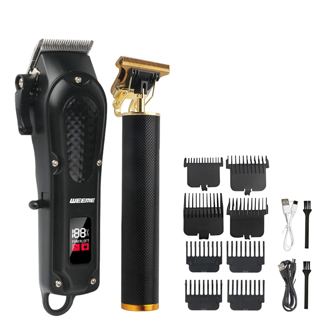 ✦ Rechargeable Hair Trimmer & Grooming Kit