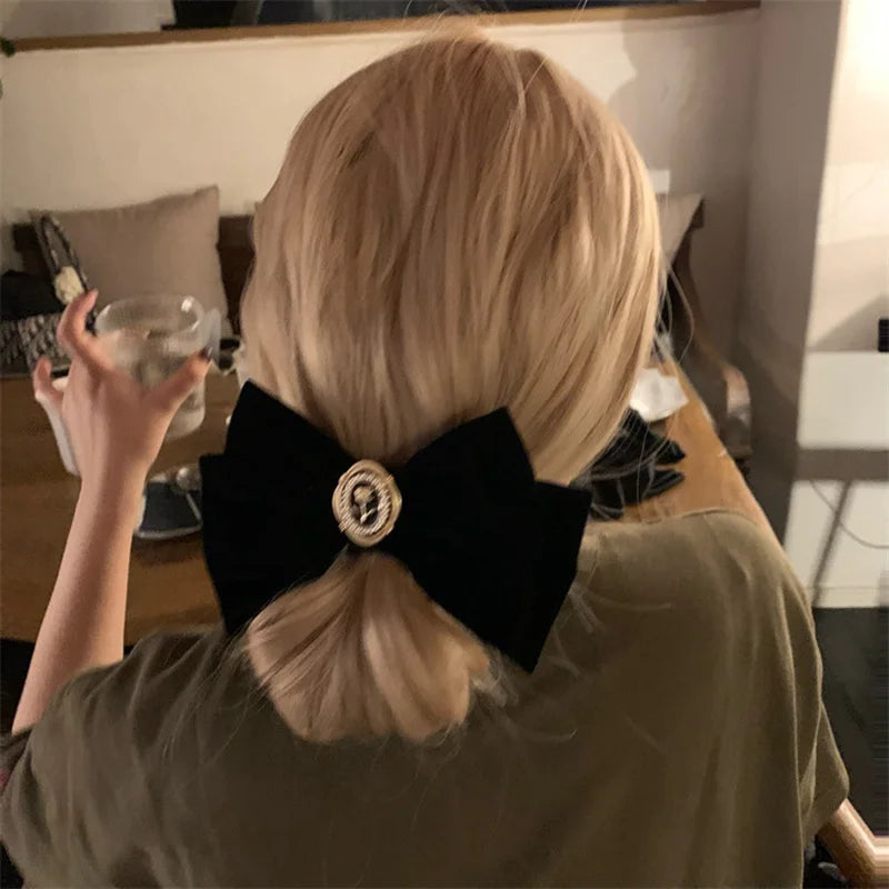 ♡ Korean-Style Bow Hair Clip Set