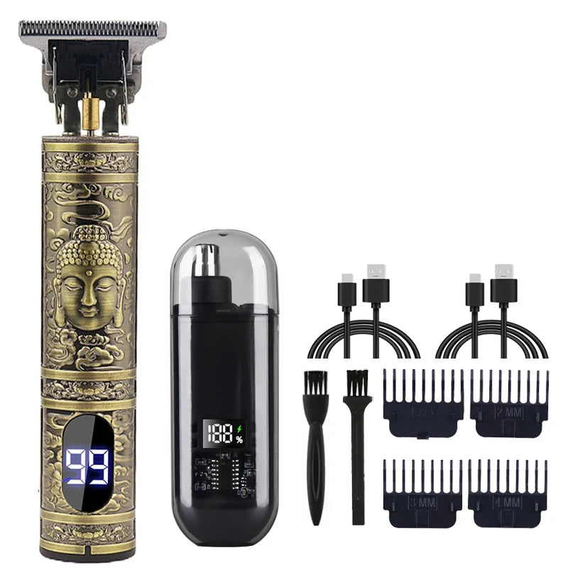 ✦ Rechargeable Hair Trimmer & Grooming Kit