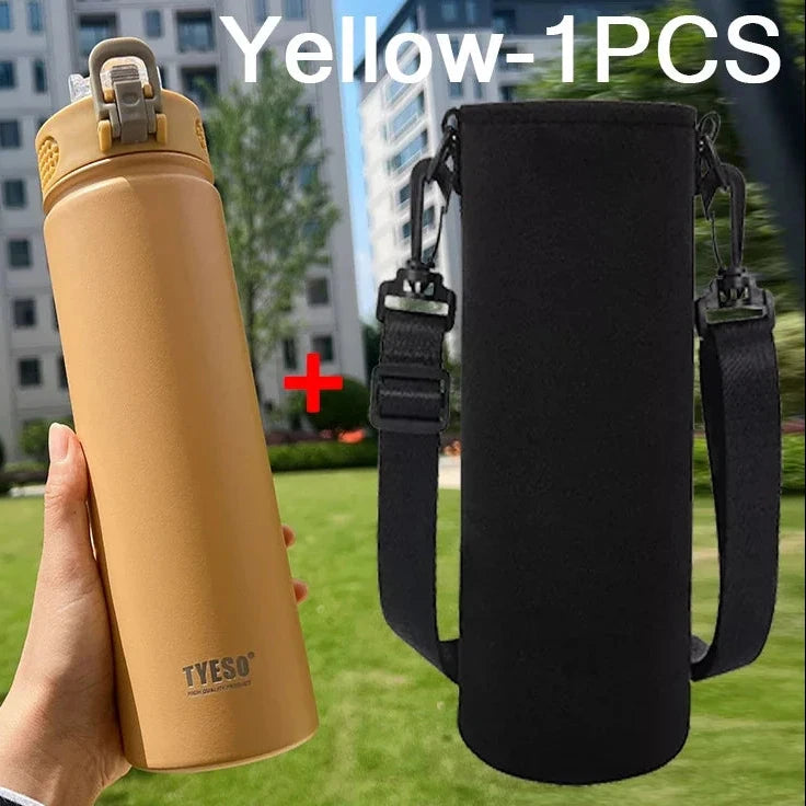 💜 Insulated Stainless Steel Tumbler with Straw — 600ML / 750ML