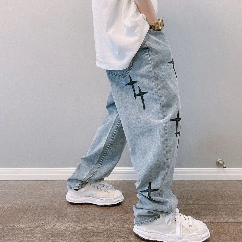 ☆ Men's Loose Straight-Leg Jeans