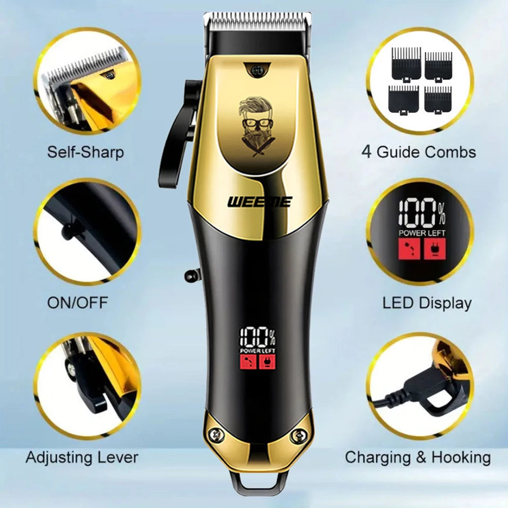 ✦ Rechargeable Hair Trimmer & Grooming Kit