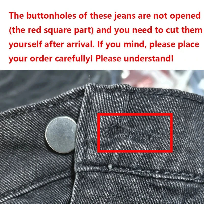 ☆ Star-Embroidered Men's Jeans