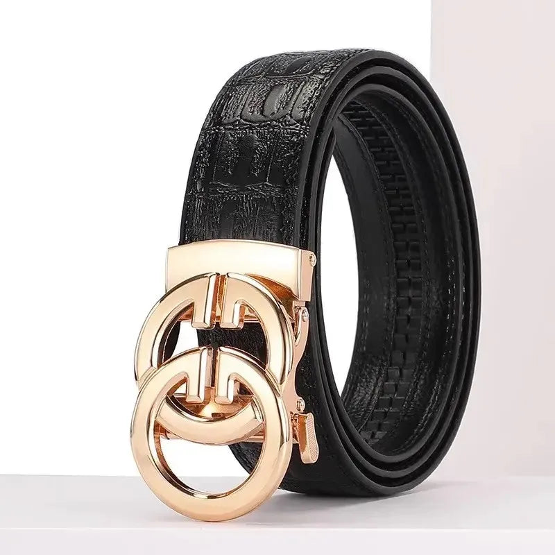 ♠ Men's Automatic-Buckle Leather Belt
