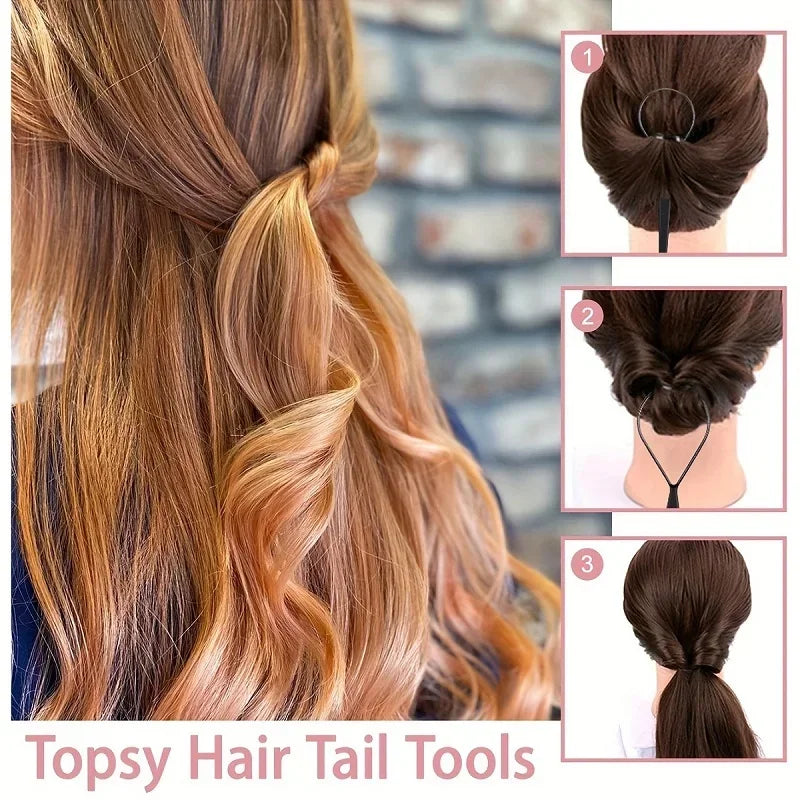 💇‍♀️ 7-Piece Purple Hair Styling & Braiding Tool Set