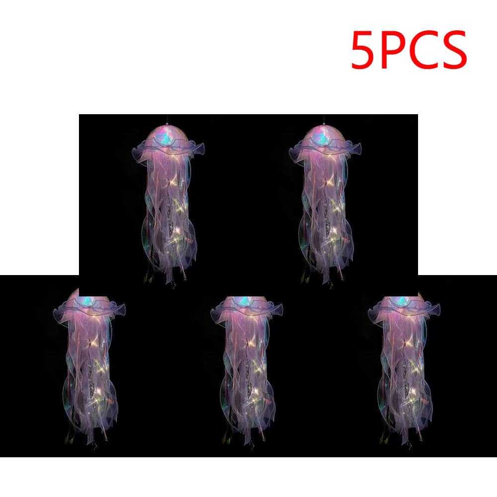 🪼 5-Piece Jellyfish LED Night Light Set