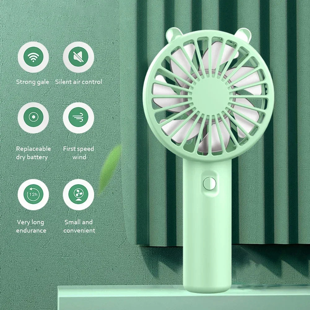 ☼ Mini Rechargeable Handheld Fan