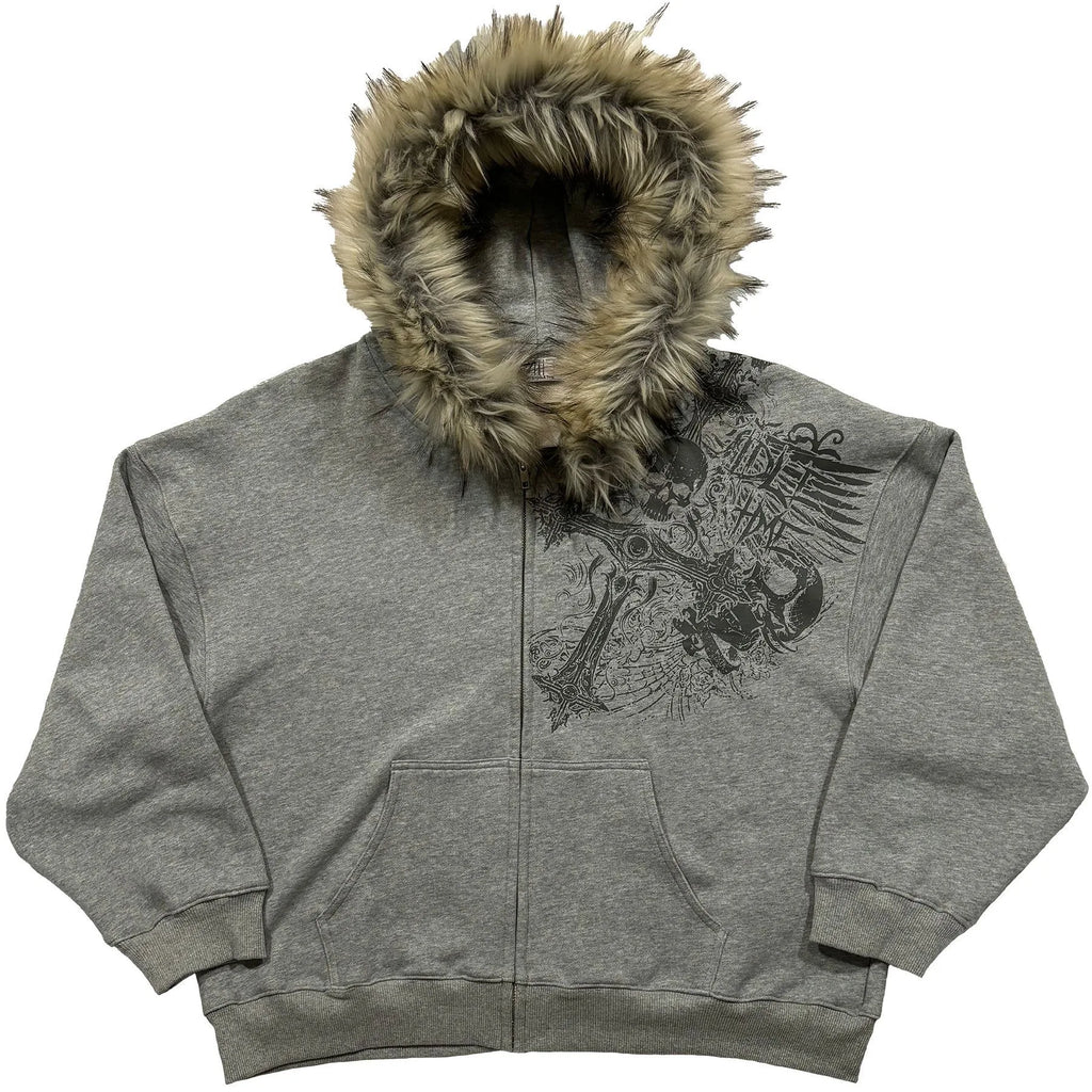✦ Y2K Zip-Up Hoodie Jacket