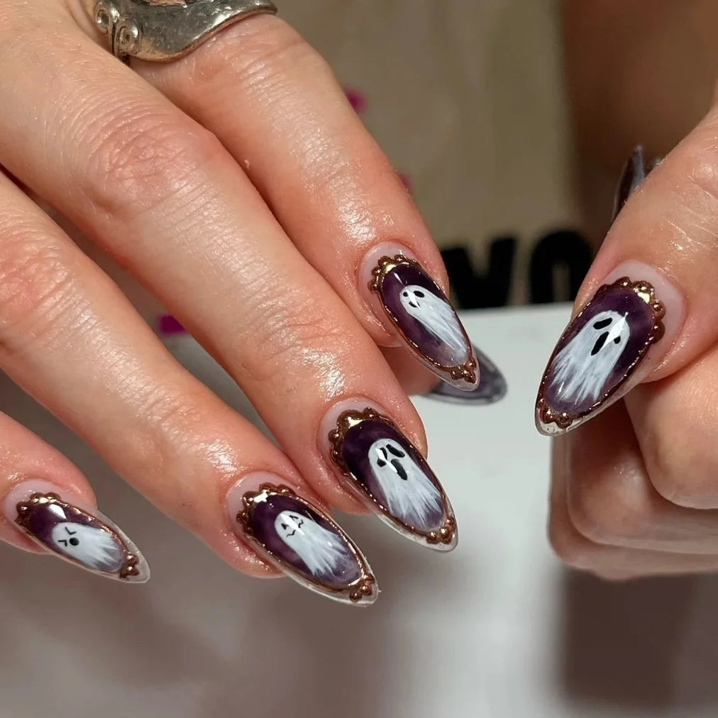 ♡ Glitter & Gothic Press-On Nails · 24 Pieces