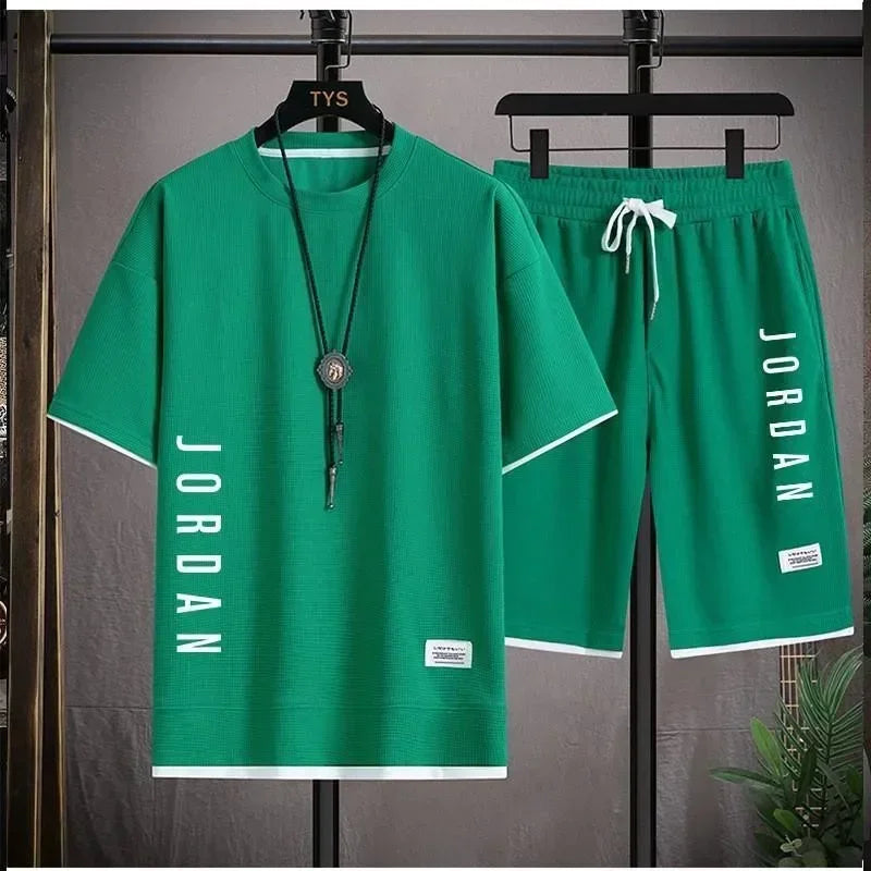 ⚽ Men's Graphic Tee & Shorts Set