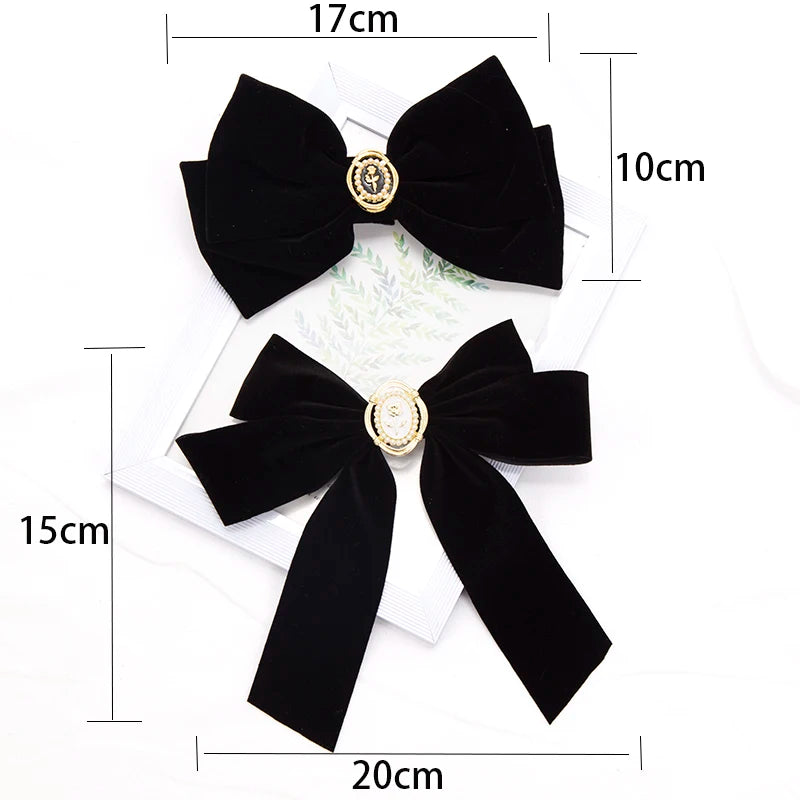 ♡ Korean-Style Bow Hair Clip Set