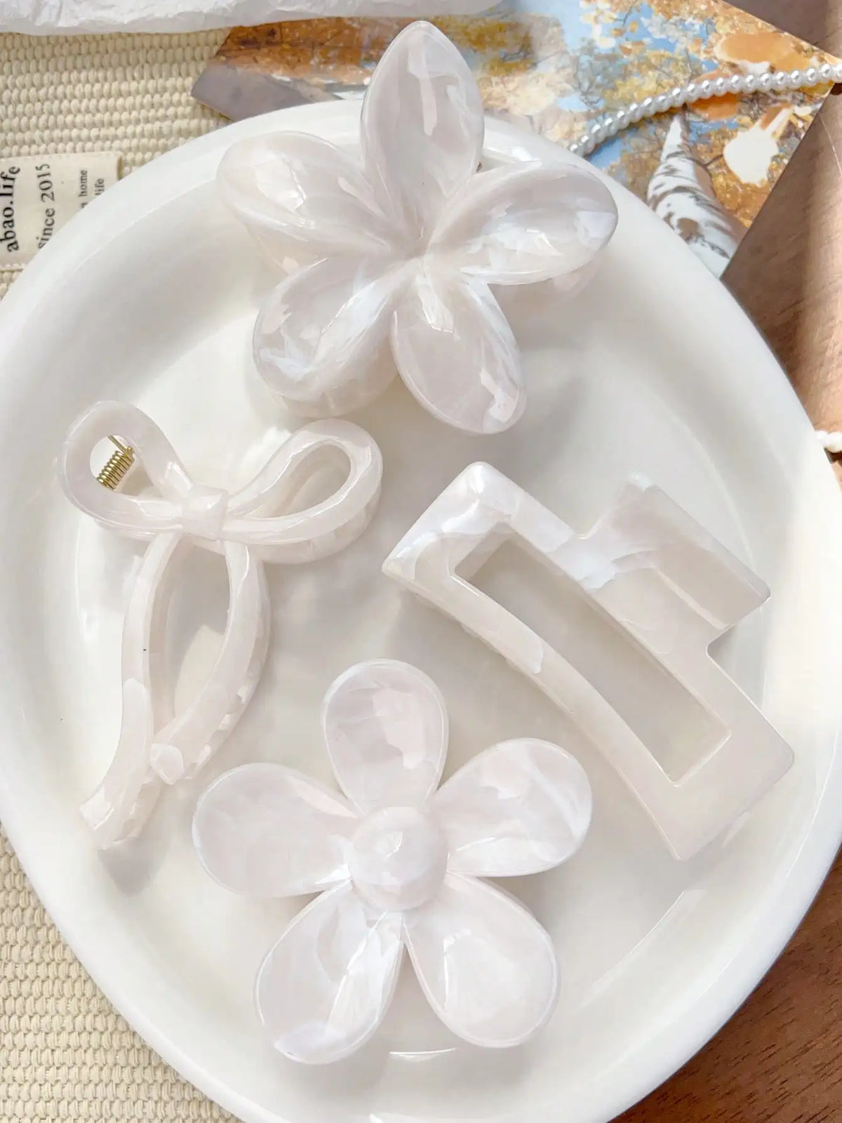 ♡ Four-Piece Hair Claw Clip Set
