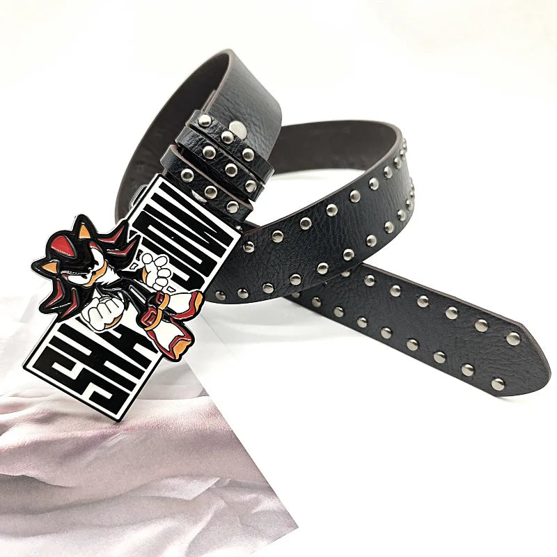 ⚡ Y2K Sonic Boy Studded Belt