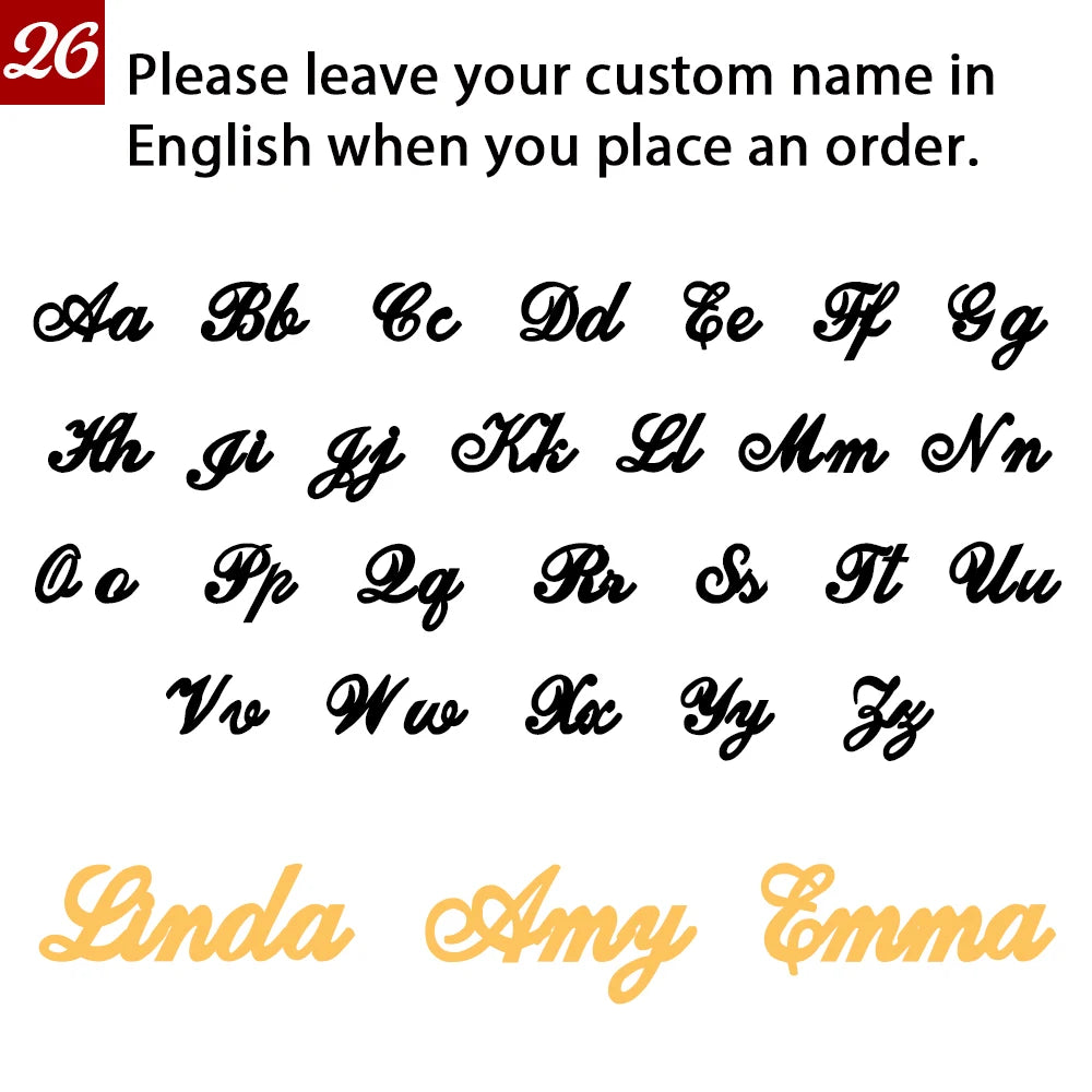 ☆ Custom Name Sparkle Necklace