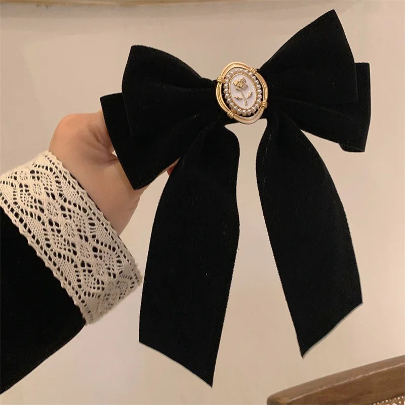 ♡ Korean-Style Bow Hair Clip Set