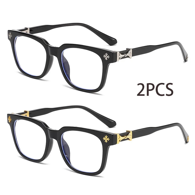 ✧ Three-Piece Square-Frame Glasses Set