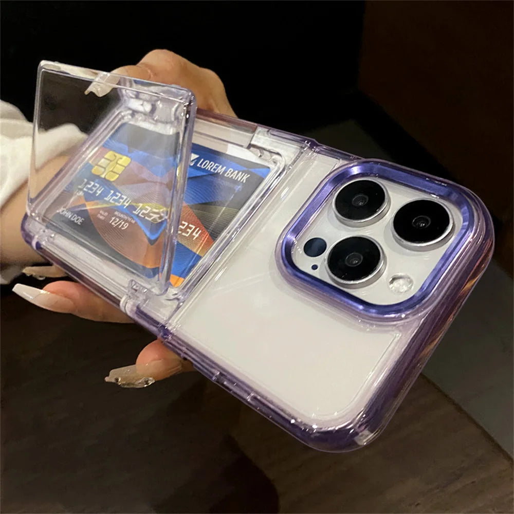 ♡ Clear iPhone Case with Card Holder