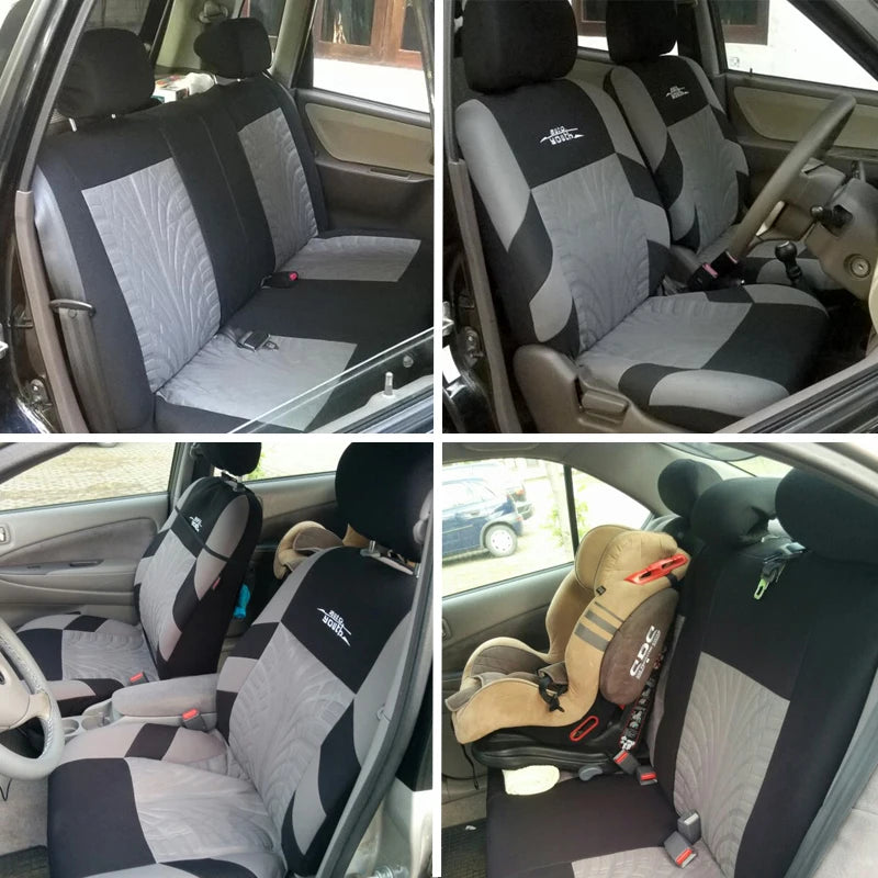 🛞 AUTOYOUTH Embroidered Car Seat Covers – Universal Full Set