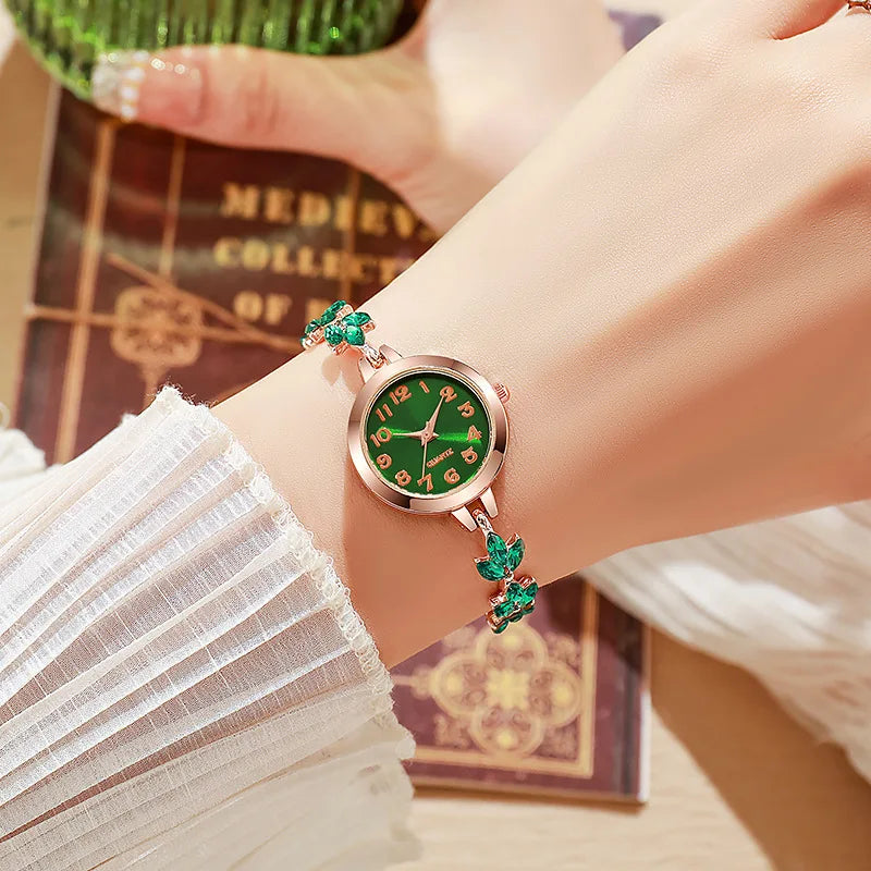 ♡ Rhinestone Bracelet Quartz Watch
