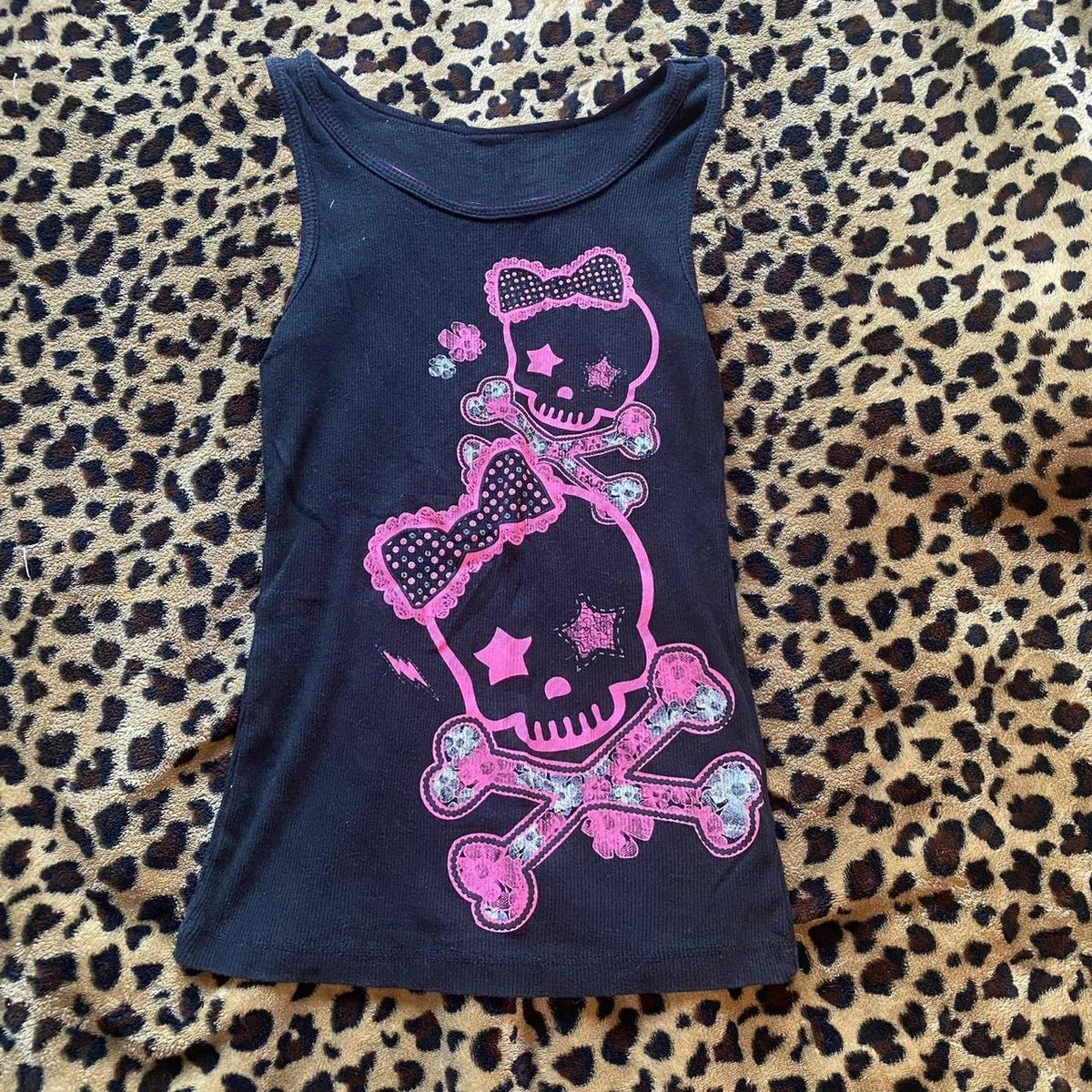 ☠ Skeleton Y2K Corset Crop Top