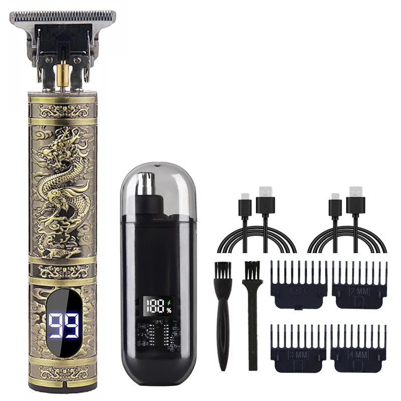 ✦ Rechargeable Hair Trimmer & Grooming Kit
