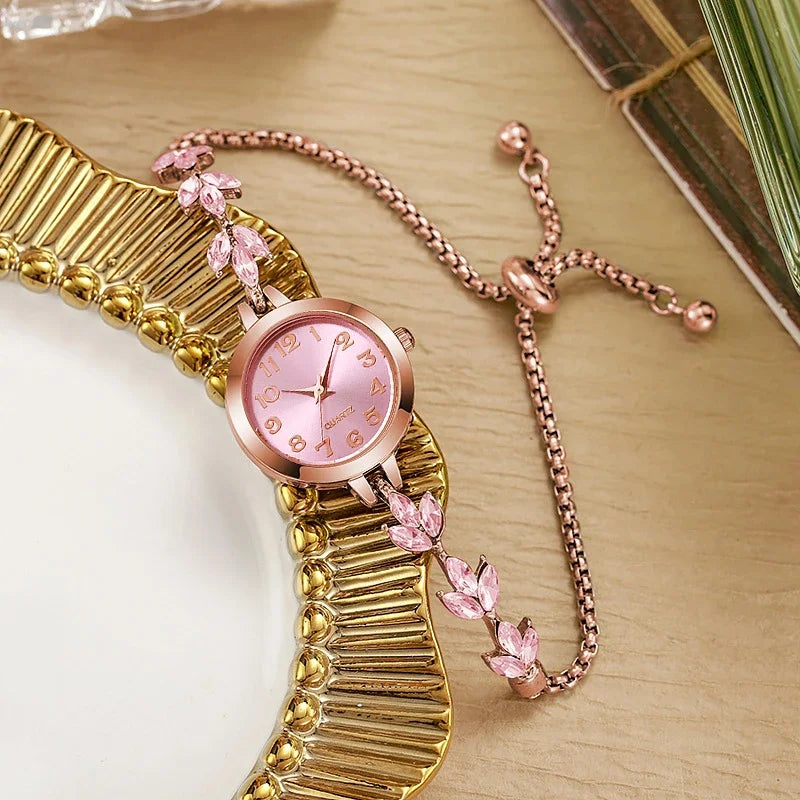 ♡ Rhinestone Bracelet Quartz Watch