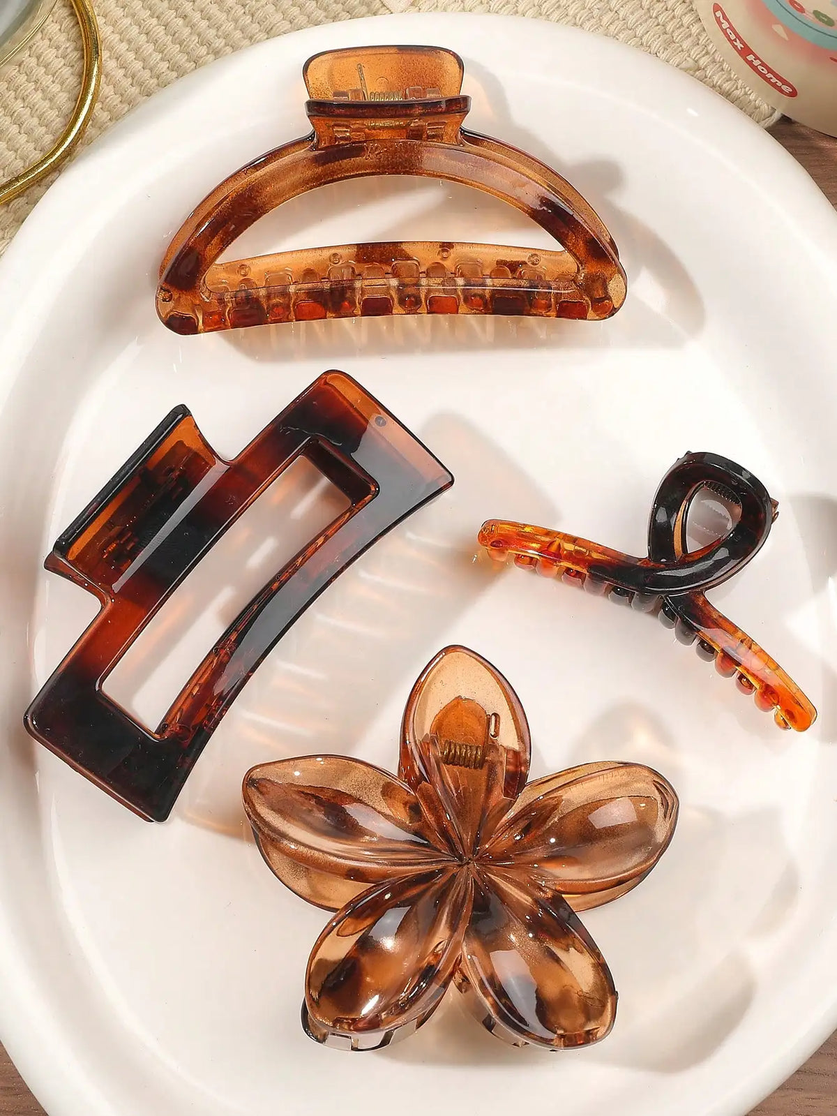 ♡ Four-Piece Hair Claw Clip Set