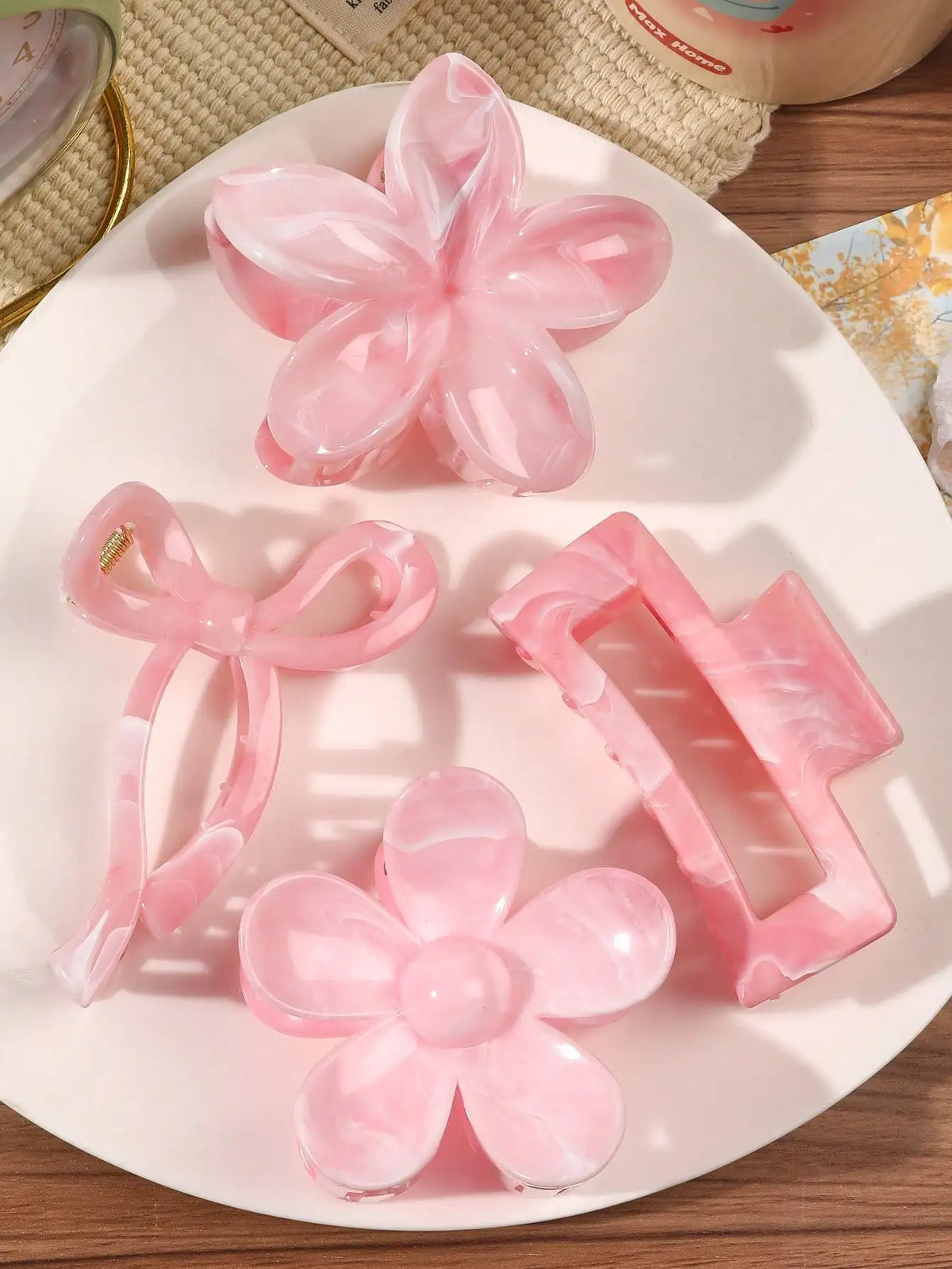 ♡ Four-Piece Hair Claw Clip Set