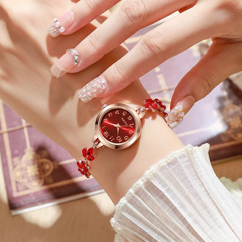 ♡ Rhinestone Bracelet Quartz Watch