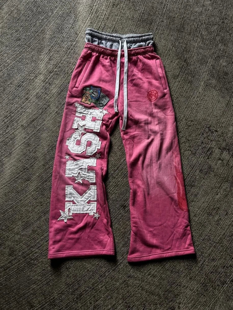 ✦ Embroidered Straight-Leg Pants