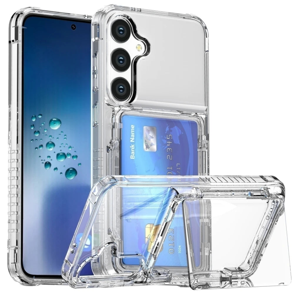 ♡ Clear Samsung Wallet Case with Card Holder