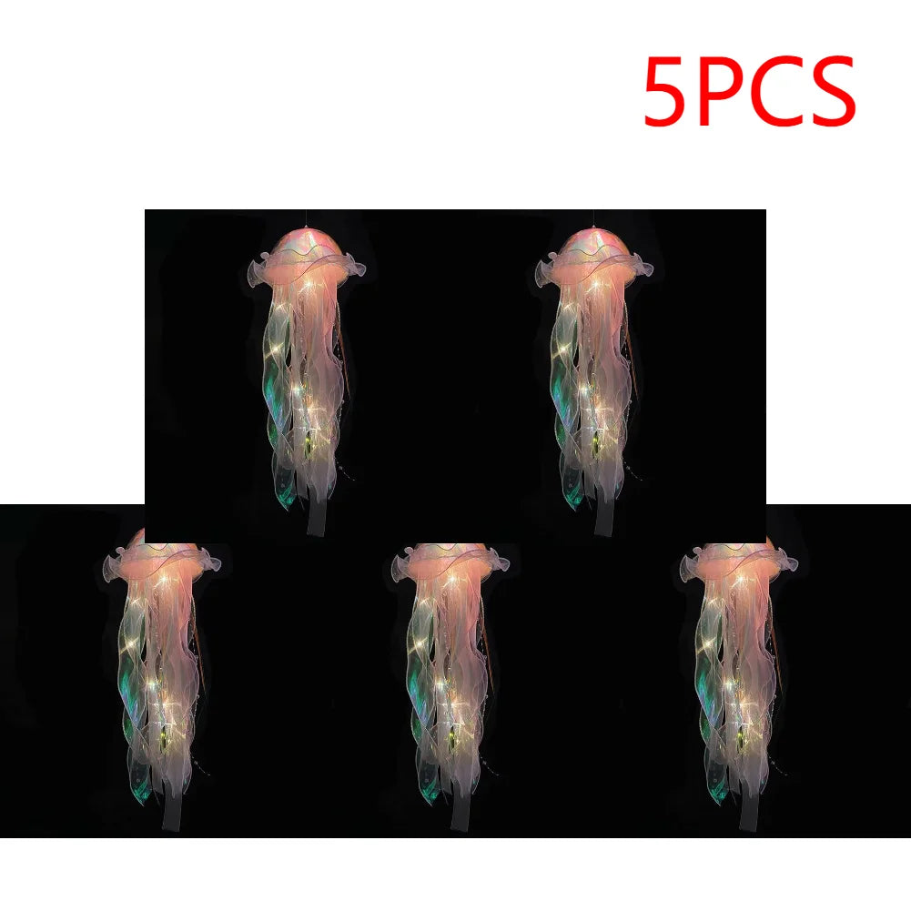 🪼 5-Piece Jellyfish LED Night Light Set