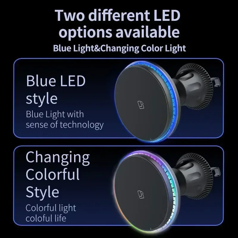 ✧ Magnetic Wireless Car Charger & Mount