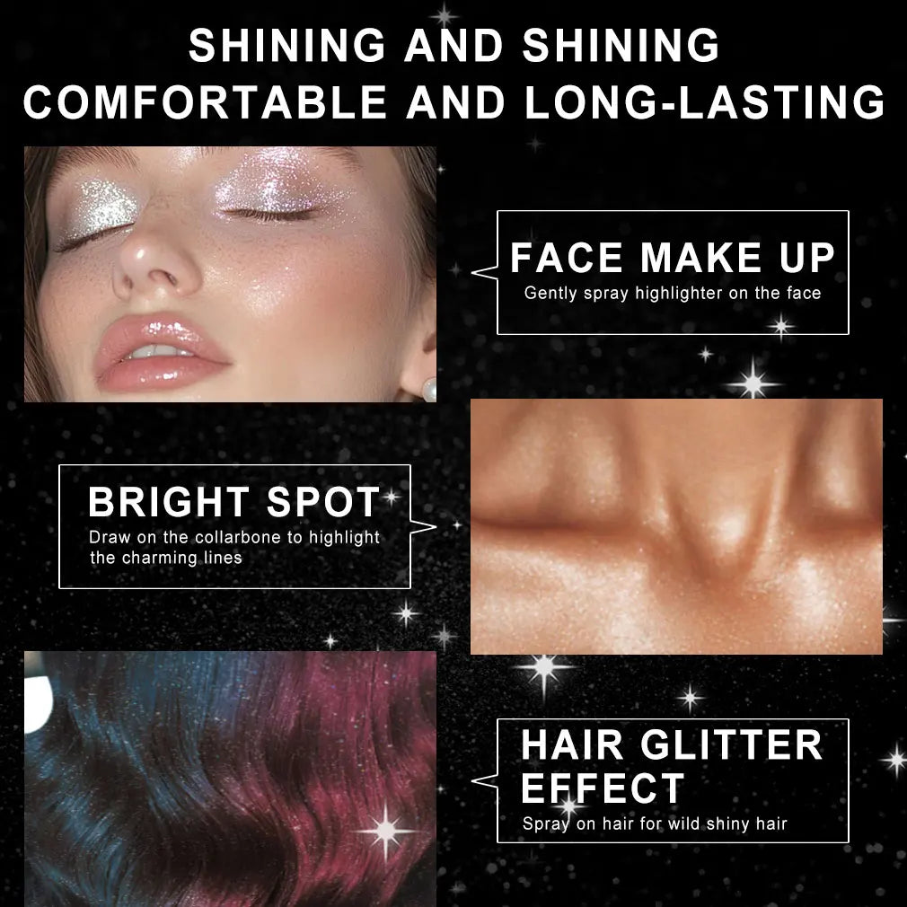 ✦ Body, Hair & Clothing Glitter Spray