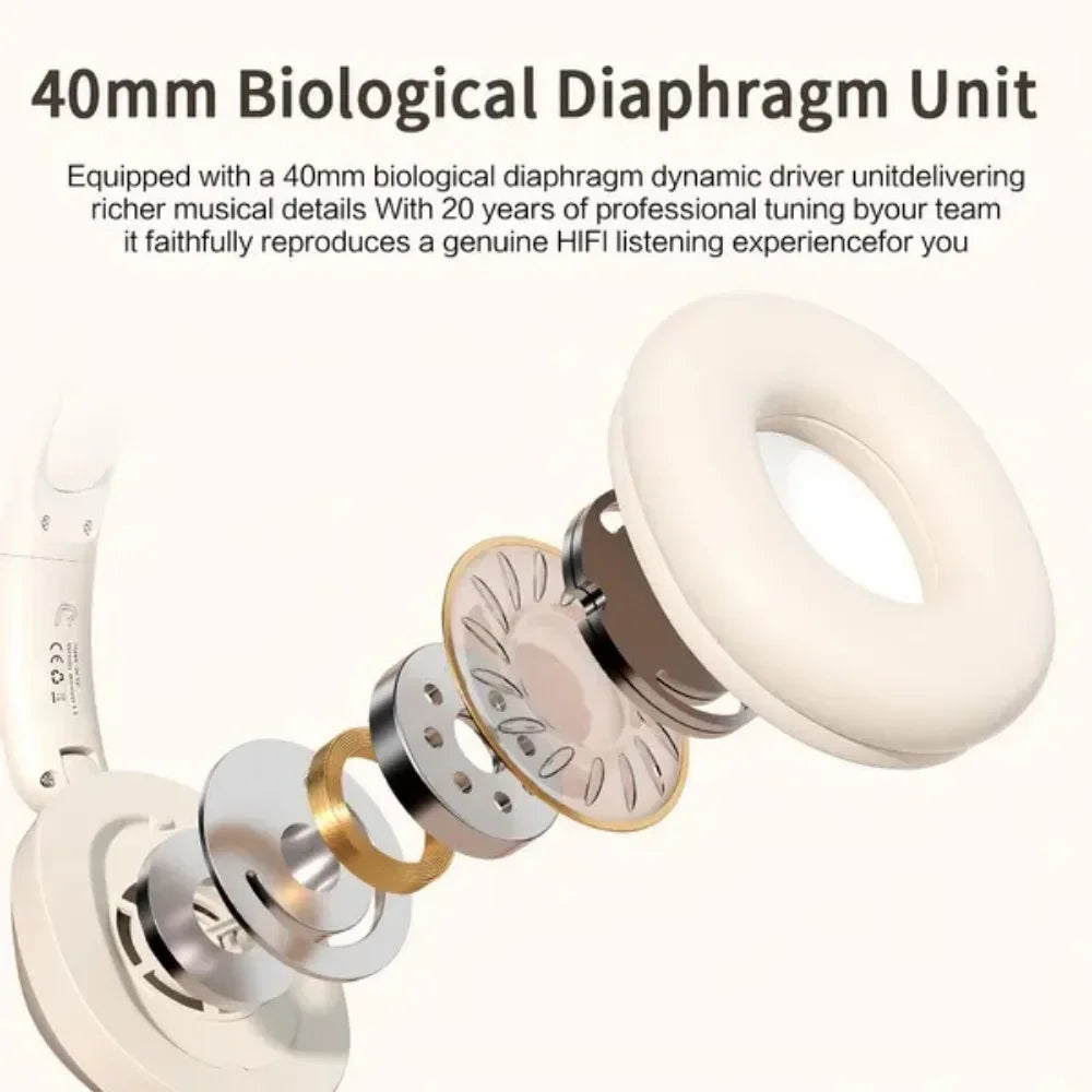 ⌁ Foldable Wireless & Wired Headphones