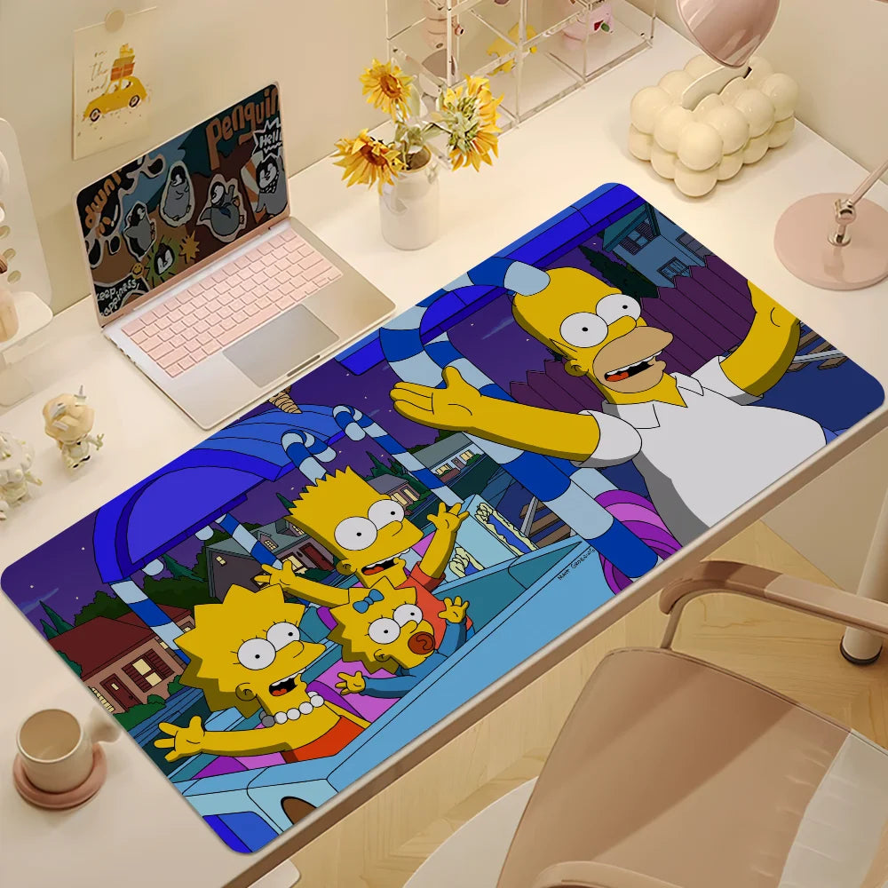 🎮 Cartoon Simpsons Gaming Mouse Pad