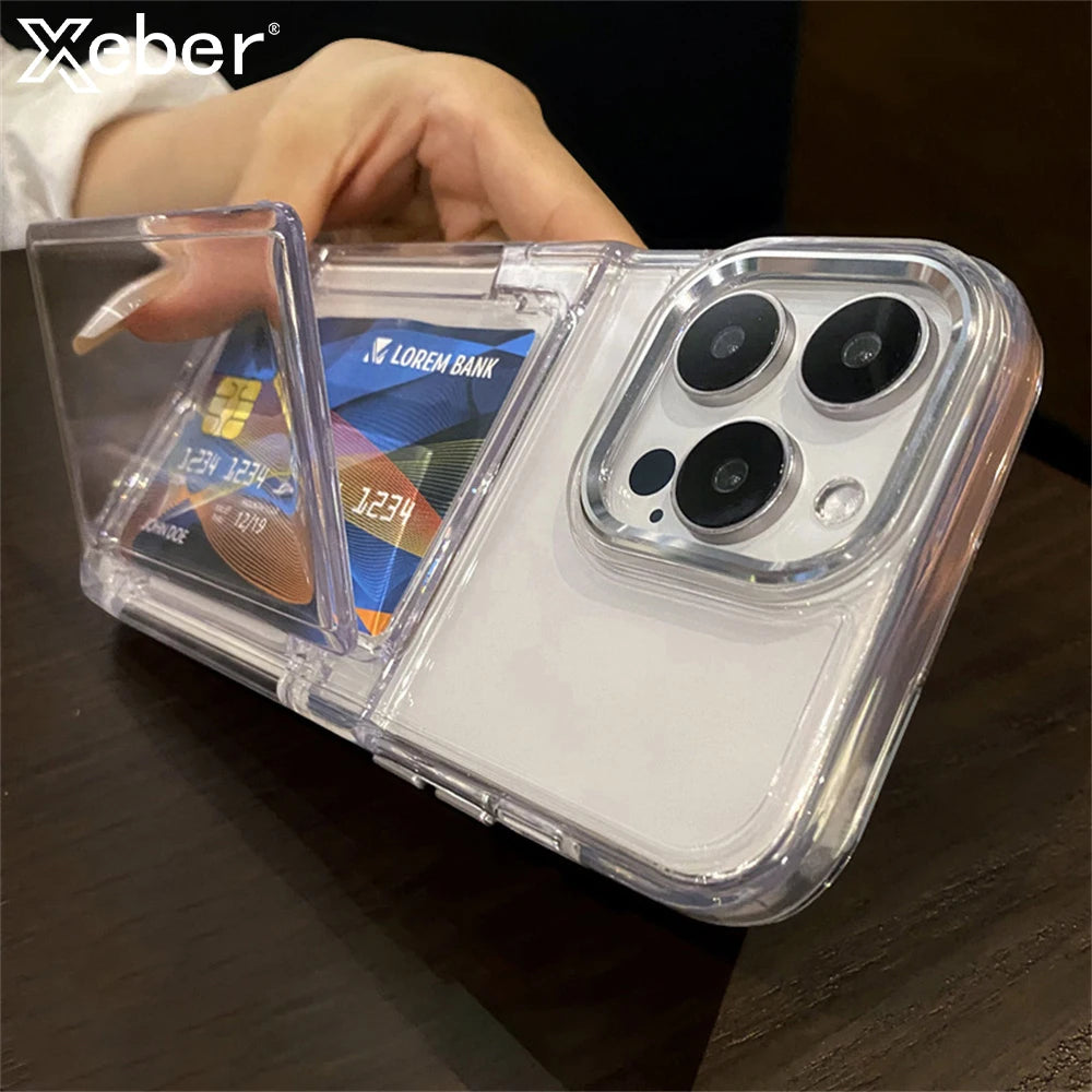 ♡ Clear iPhone Case with Card Holder