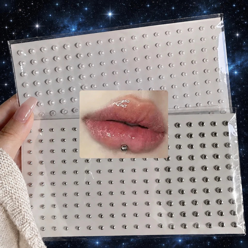 ✦ Faux Piercing Sticker Sheet · 165–180 pcs