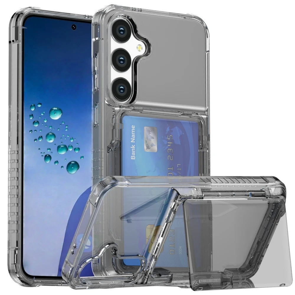 ♡ Clear Samsung Wallet Case with Card Holder