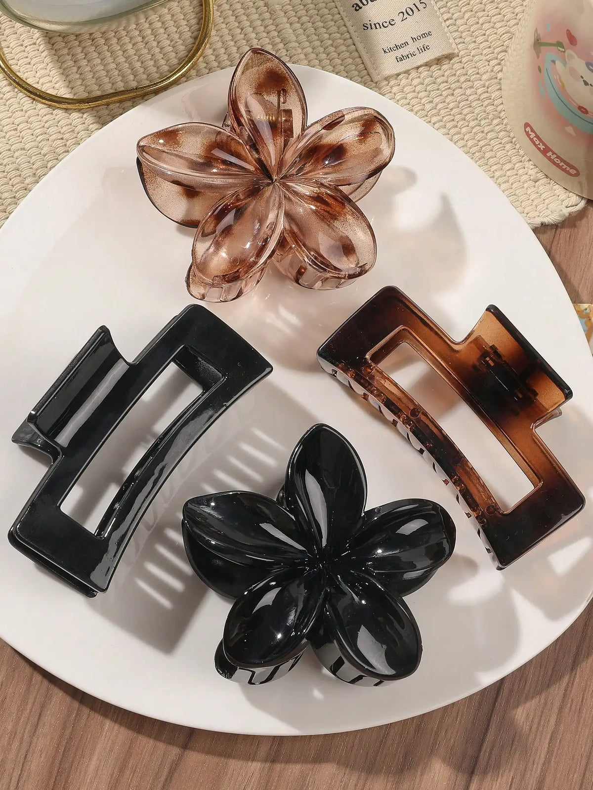 ♡ Four-Piece Hair Claw Clip Set