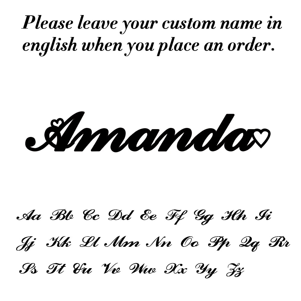☆ Custom Name Sparkle Necklace