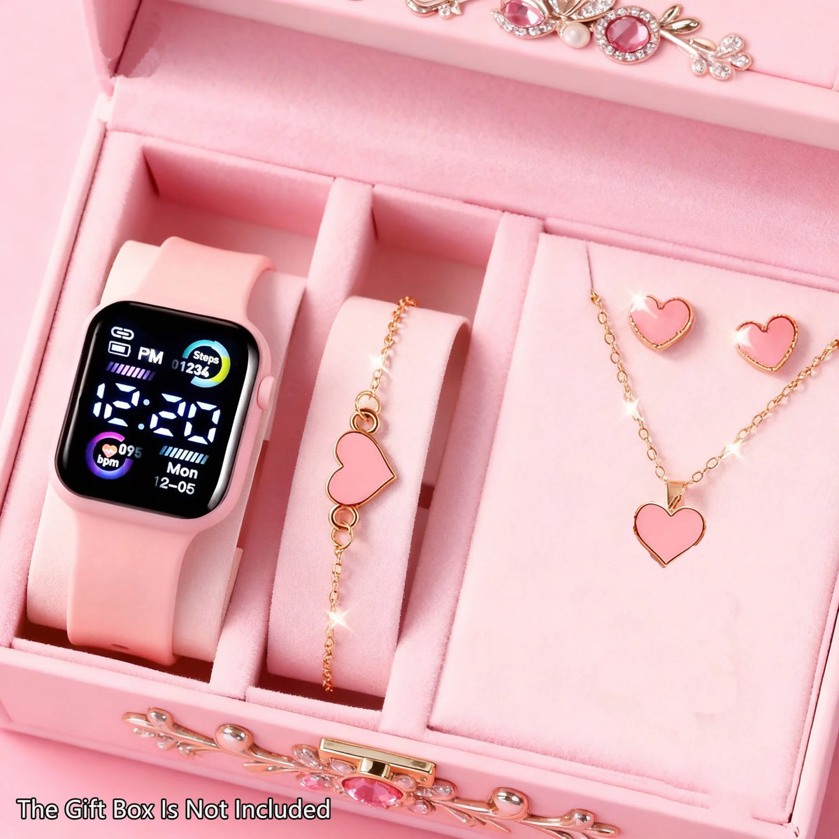 ⌚ 6-Piece Digital Watch & Jewelry Set