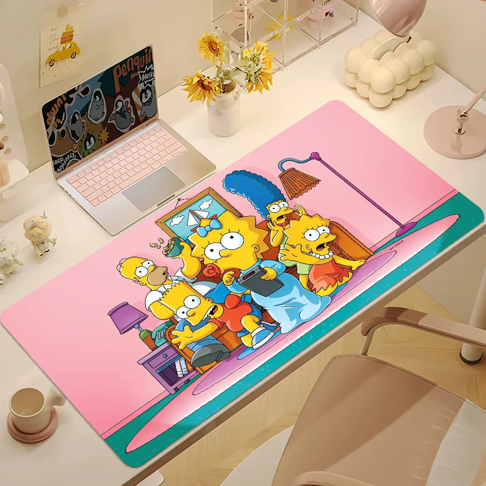🎮 Cartoon Simpsons Gaming Mouse Pad